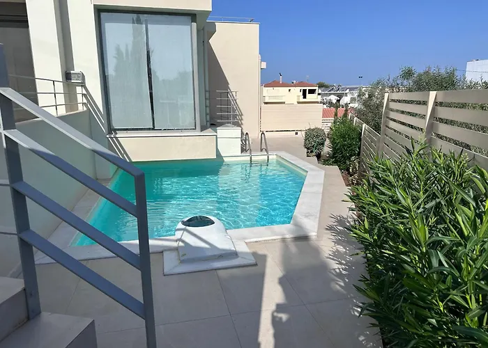 Apartman Rvg Rania House With Pool Pórto Héli